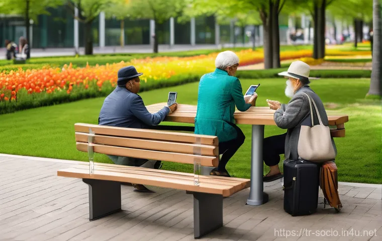 사회조사 분석 - **Prompt 1: Digital Insights at a Modern Cafe**
"A vibrant, dynamic scene inside a contemporary ... 사회조사 분석 - **Prompt 1: Digital Insights at a Modern Cafe**
"A vibrant, dynamic scene inside a contemporary ...